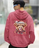 Bluza oversize z kapturem <br>Mooey Christmas <br>Efekt sprania, Edycja Limitowana
